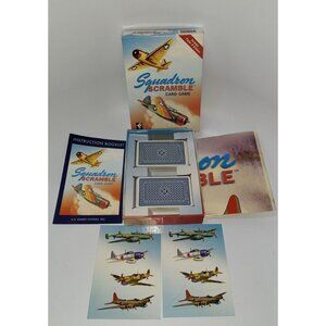 Squadron Scramble Card Game - 2002 Reproduction of 1942 Card Game With Poster!